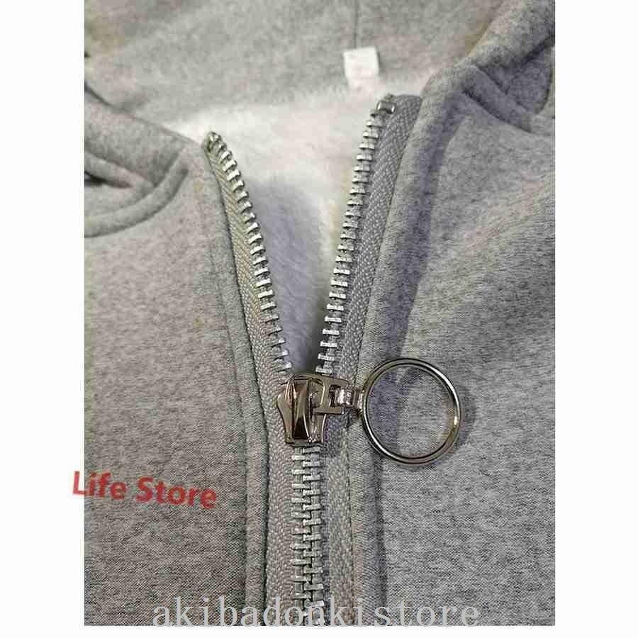 コート長袖短いコート秋ブラウストップスレディースショート前開き裏ボア裏起毛フード付きカジュアルシンプルポケット付き無地 - 画像 (7)