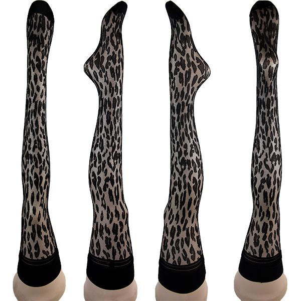 イタリア インポート ガーターストッキング TRASPARENZE MALVASIA アニマル柄ガーターストッキング 2色 - 画像 (5)
