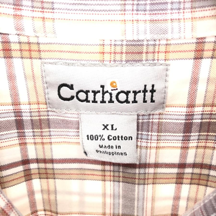 Carhartt 古着 カーハート 半袖 ボタンダウン チェックシャツ メンズXL相当 /eaa475275 【SS2509_50】 - 画像 (2)