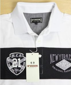 McGREGOR 30%OFF SALE/マクレガー 半袖シャツ、111626308 鹿の子モノトーンパネル ポロシャツ