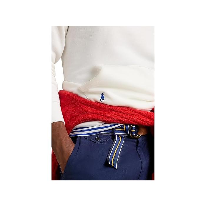 POLO RALPH LAUREN (取寄) ラルフローレン メンズ ロング スリーブ グラフィック フリース パーカー Polo Ralph Lauren men Long Sleeve Graphic Fleece Hoodie White - 画像 (2)