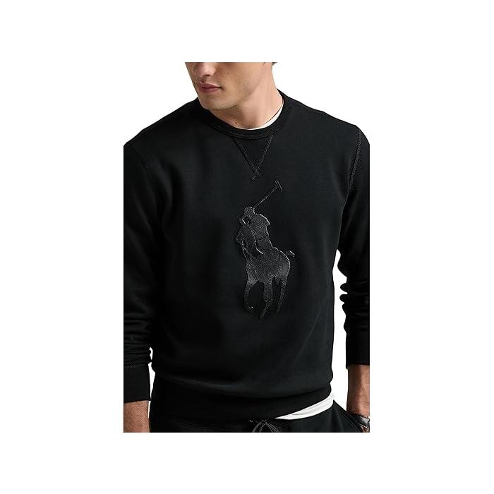 POLO RALPH LAUREN P最大12倍9/30限定 (取寄) ラルフローレン メンズ ダブルニット スウェットシャツ Polo Ralph Lauren men Double-Knit Sweatshirt Black - 画像 (2)