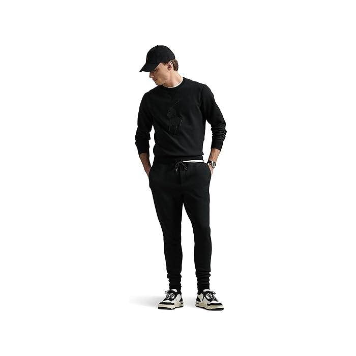 POLO RALPH LAUREN P最大12倍9/30限定 (取寄) ラルフローレン メンズ ダブルニット スウェットシャツ Polo Ralph Lauren men Double-Knit Sweatshirt Black - 画像 (3)
