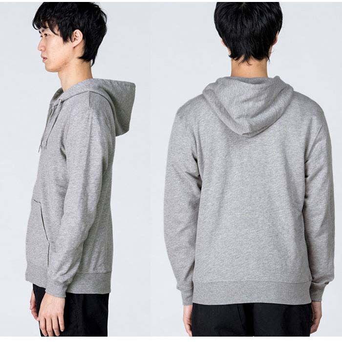 Printstar 8.4オンス ジップアップライトパーカー(杢グレー・サイズ:XL) /5日〜7日で出荷/ 返品種別A - 画像 (3)