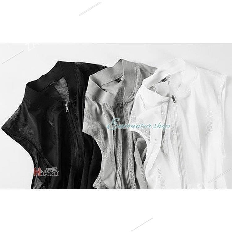 【特価】メンズ 夏用 前開き ジレ メッシュ 大きい カジュアル アウトドア 羽織 釣り スポーツ 2022夏 - 画像 (9)