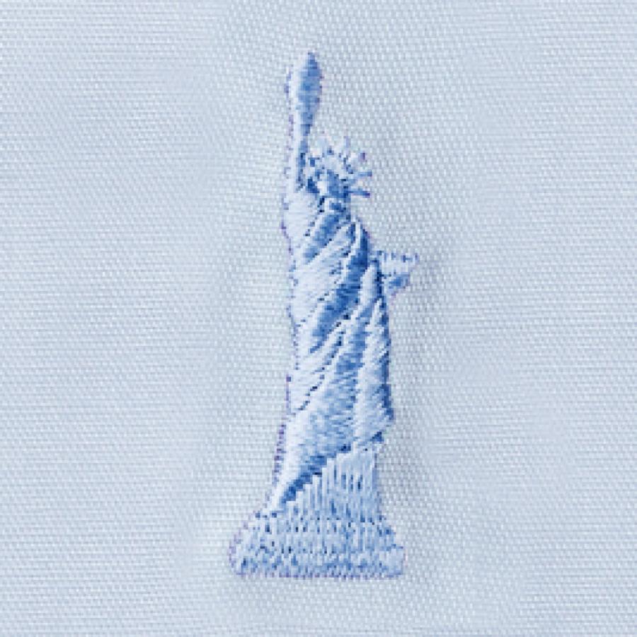 EASTBOY イーストボーイ シャツ ブラウス 女子 半袖 サックス ピンク 刺繍 スクールシャツ カッター yシャツ 制服 学生 eastboy 205101 - 画像 (3)