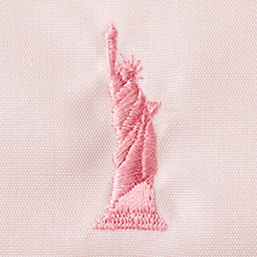 EASTBOY イーストボーイ シャツ ブラウス 女子 半袖 サックス ピンク 刺繍 スクールシャツ カッター yシャツ 制服 学生 eastboy 205101 - 画像 (4)