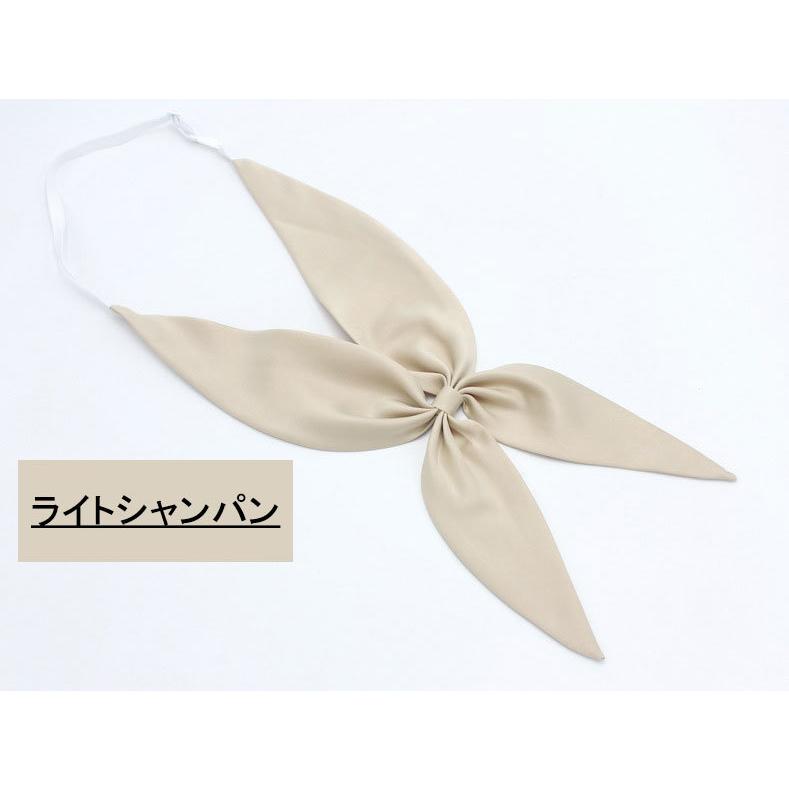 制服リボン スクールリボン リボン 制服 レディース 蝶ネクタイ セーラー服 ワンタッチ シルク風 無地 かわいい おしゃれ 女子高生 コスプレ - 画像 (8)