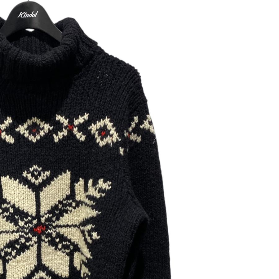 POLO RALPH LAUREN ポロラルフローレン ノルディック柄 タートルネックニット 0114863GA ネイビー サイズ:XL - 画像 (2)