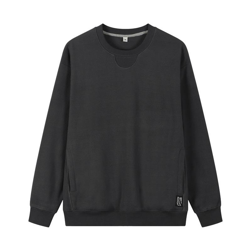 スウェット プルオーバースウェット トレーナー メンズ 長袖 トップス 春 秋 冬 厚手 裏起毛 暖かい 防寒 親子 おしゃれ カジュアル 無地 敬老の日 プレゼント - 画像 (4)