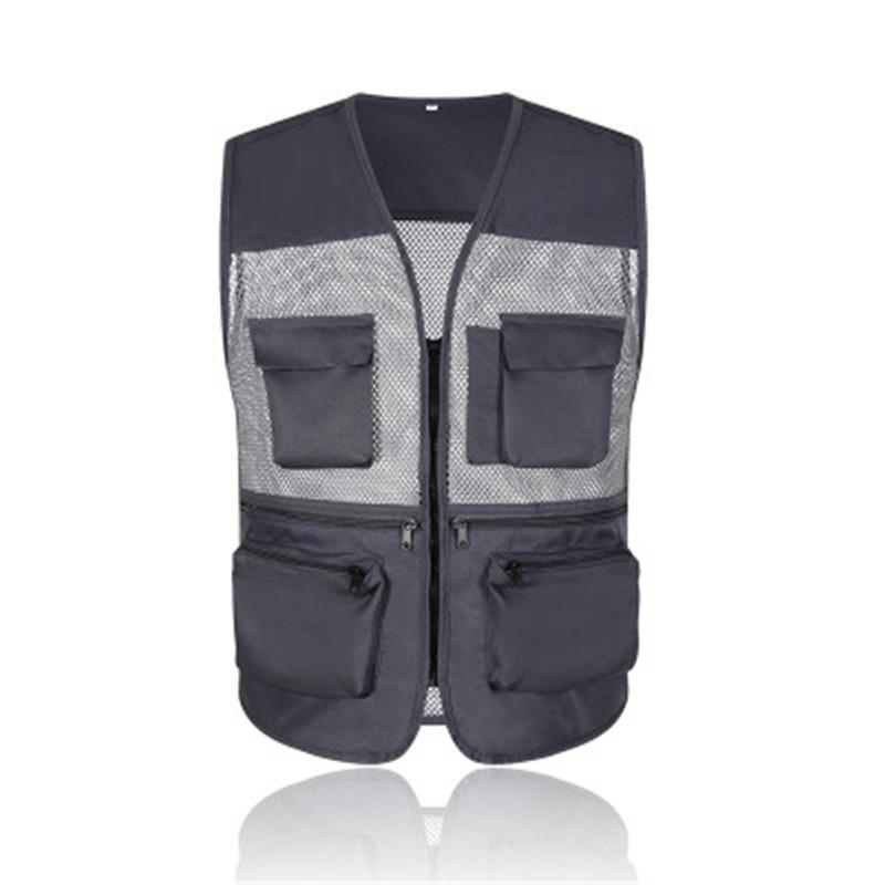 メンズ 春 夏用 メッシュ ポケット付き 作業着 農業 仕事 レディース アウトドア ウォーキング 登山 カメラマン ミリタリー 撮影用 - 画像 (6)