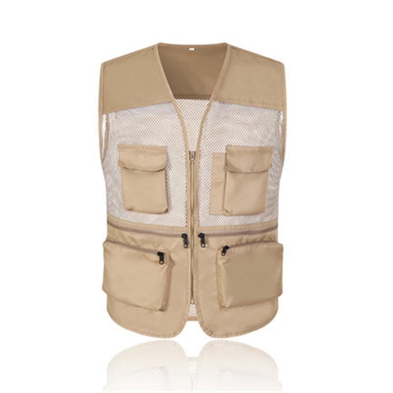 メンズ 春 夏用 メッシュ ポケット付き 作業着 農業 仕事 レディース アウトドア ウォーキング 登山 カメラマン ミリタリー 撮影用 - 画像 (7)