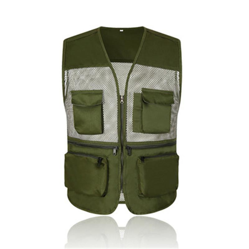 メンズ 春 夏用 メッシュ ポケット付き 作業着 農業 仕事 レディース アウトドア ウォーキング 登山 カメラマン ミリタリー 撮影用 - 画像 (9)