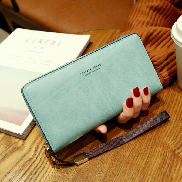 長財布 財布 レディース カード 大容量 人気 PU レザー ラウンドファスナー 使いやすい おしゃれ シンプル ロングウォレット 収納 小銭入れ 多機能 - 画像 (5)