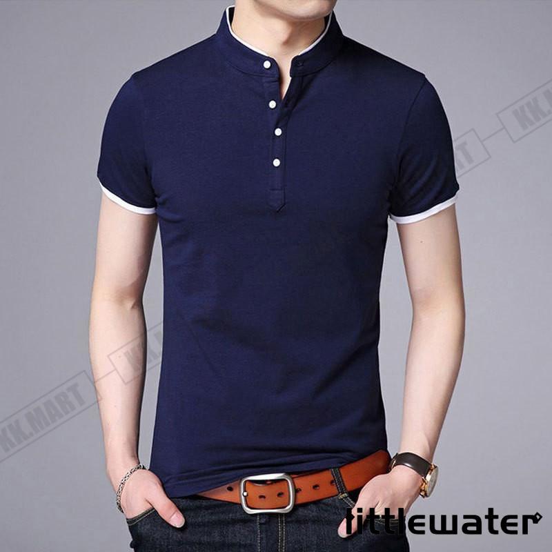 ポロシャツ メンズ 立ち襟 スリム ゴルフウェア ゴルフシャツ 半袖ポロシャツ ビジネス Tシャツ トップス スポーツ 紳士服 カジュアル - 画像 (8)