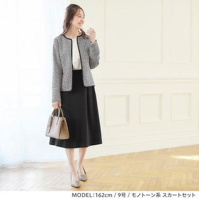 alotta アロッタ Alotta 【ボトムが選べる】入学式卒業式に!お家で洗える3点セットスーツ (モノトーン系) - 画像 (9)