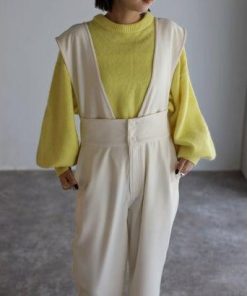 ボンジュールサガン BONJOUR SAGAN ハイウエストコンビネゾン (brown)