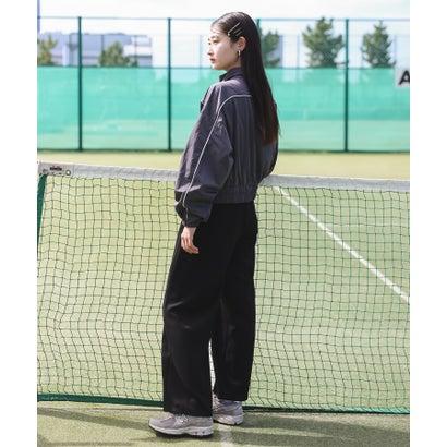 ボンジュールサガン BONJOUR SAGAN 配色パイピングナイロントラックジャケット (CHARCOAL-GRAY) - 画像 (6)