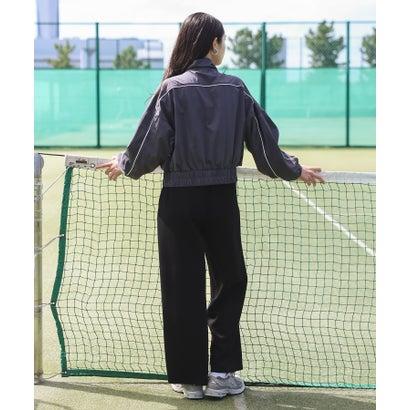 ボンジュールサガン BONJOUR SAGAN 配色パイピングナイロントラックジャケット (CHARCOAL-GRAY) - 画像 (7)