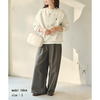 U.S. POLO ASSN. ユーエスポロアッスン ワンポイントロゴ 裏起毛スウェットトレーナー (オートミール) - 画像 (2)