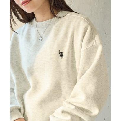 U.S. POLO ASSN. ユーエスポロアッスン ワンポイントロゴ 裏起毛スウェットトレーナー (オートミール) - 画像 (5)