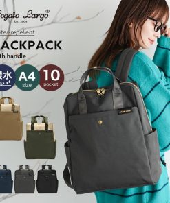 Legato Largo リュック レディース ペンホルダー 通勤 女子 外ポケット ポケット多い 10ポケット 13L 軽い レガートラルゴ 撥水 ビジネス a4 女性 旅行