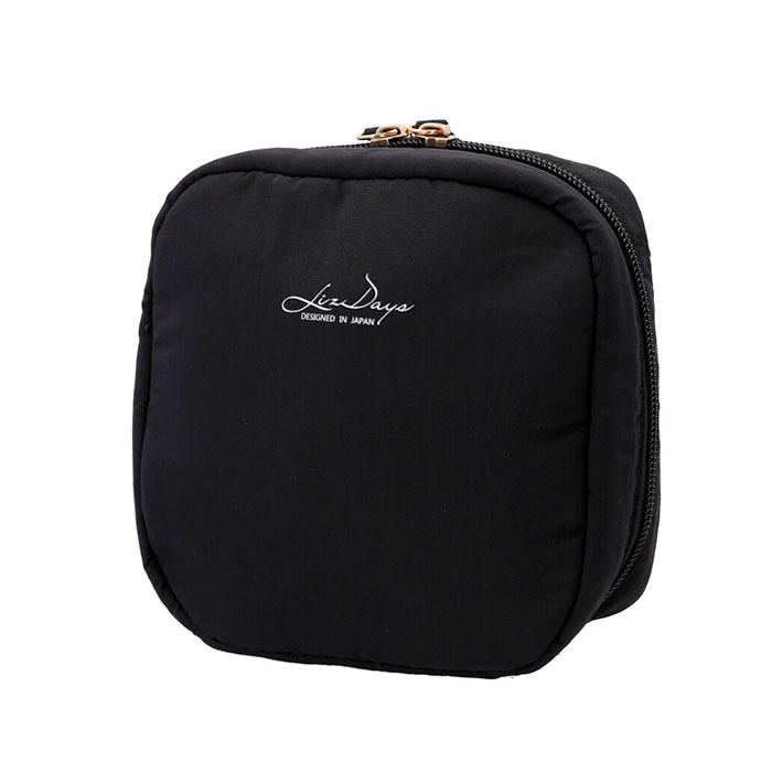 ☆ BK.ブラック LIZDAYS 自立するコスメポーチ ポーチ リズデイズ lz-49801 メイクポーチ 自立 化粧ポーチ 大容量 大きめ - 画像 (5)