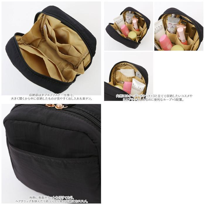 ☆ BK.ブラック LIZDAYS 自立するコスメポーチ ポーチ リズデイズ lz-49801 メイクポーチ 自立 化粧ポーチ 大容量 大きめ - 画像 (7)