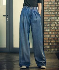 フレアパンツ デニム バギーパンツ レディースガウチョパンツ ボトムス ウエストゴム ジーンズ 大きいサイズ 春秋