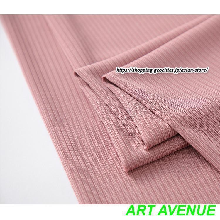 ワイドパンツ レディース ボトムス 低身長〜高身長 プリーツ パンツ ズボン ウエストゴム ストレート 春コーデ ワイド ゆったり ハイウエスト 夏秋服 リブ - 画像 (9)