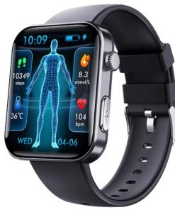 スマートウォッチ 心電図 訳アリ11,980円 血圧 通話機能 心拍数 着信通知 血中酸素 血液組成分析 体組成分析 呼吸率 体温度 音楽・カメラ制御 SOS機能