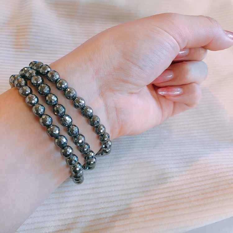 テラヘルツ ブレスレット 6mm バングル ネックレス メンズ レディース 美容 健康 エステ マッサージ コリ 血行 浄化 幸運 開運 金運 恋愛運 魔除け 対人運 ペア - 画像 (3)