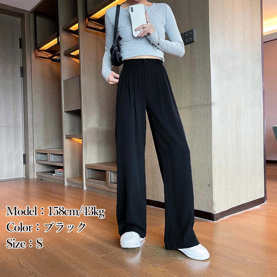 miniministore ワイドパンツ タック入り レディース【ゆうパケット可】 - 画像 (6)