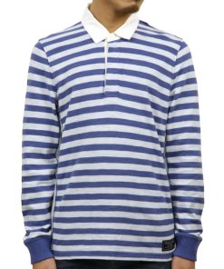 Abercrombie&Fitch 【ボーナスストア 誰でも+5% 9/27 0:00〜10/5 23:59】 アバクロ ラガーシャツ メンズ 正規品 Abercrombie＆Fitch 長袖ラガーシャツ RUGBY POLO 124-227-052