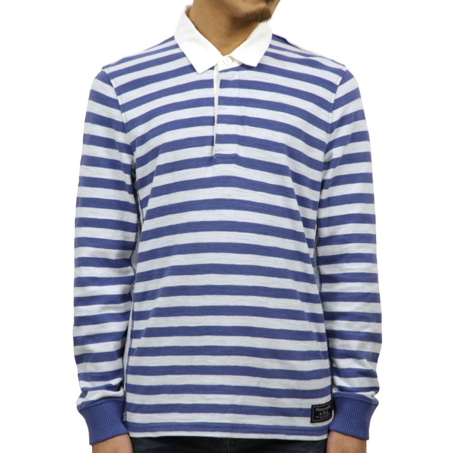 Abercrombie&Fitch 【ボーナスストア 誰でも+5% 9/27 0:00〜10/5 23:59】 アバクロ ラガーシャツ メンズ 正規品 Abercrombie&Fitch 長袖ラガーシャツ RUGBY POLO 124-227-052