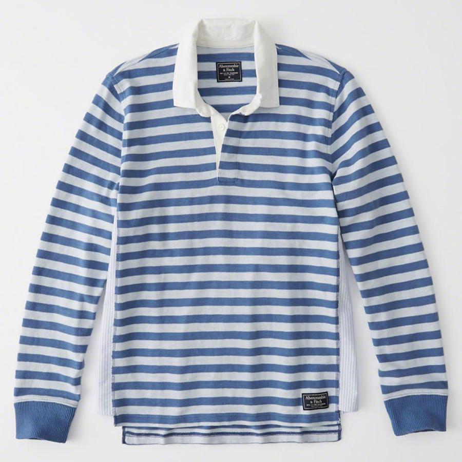 Abercrombie&Fitch 【ボーナスストア 誰でも+5% 9/27 0:00〜10/5 23:59】 アバクロ ラガーシャツ メンズ 正規品 Abercrombie&Fitch 長袖ラガーシャツ RUGBY POLO 124-227-052 - 画像 (4)