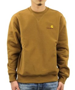 Carhartt 【ボーナスストア 誰でも+5% 9/27 0:00〜10/5 23:59】 カーハート トレーナー メンズ 正規販売店 CARHARTT WIP 無地 スウェット ワンポイントロゴ AMERICAN
