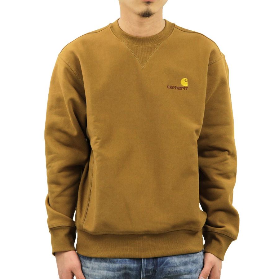 Carhartt 【ボーナスストア 誰でも+5% 9/27 0:00〜10/5 23:59】 カーハート トレーナー メンズ 正規販売店 CARHARTT WIP 無地 スウェット ワンポイントロゴ AMERICAN