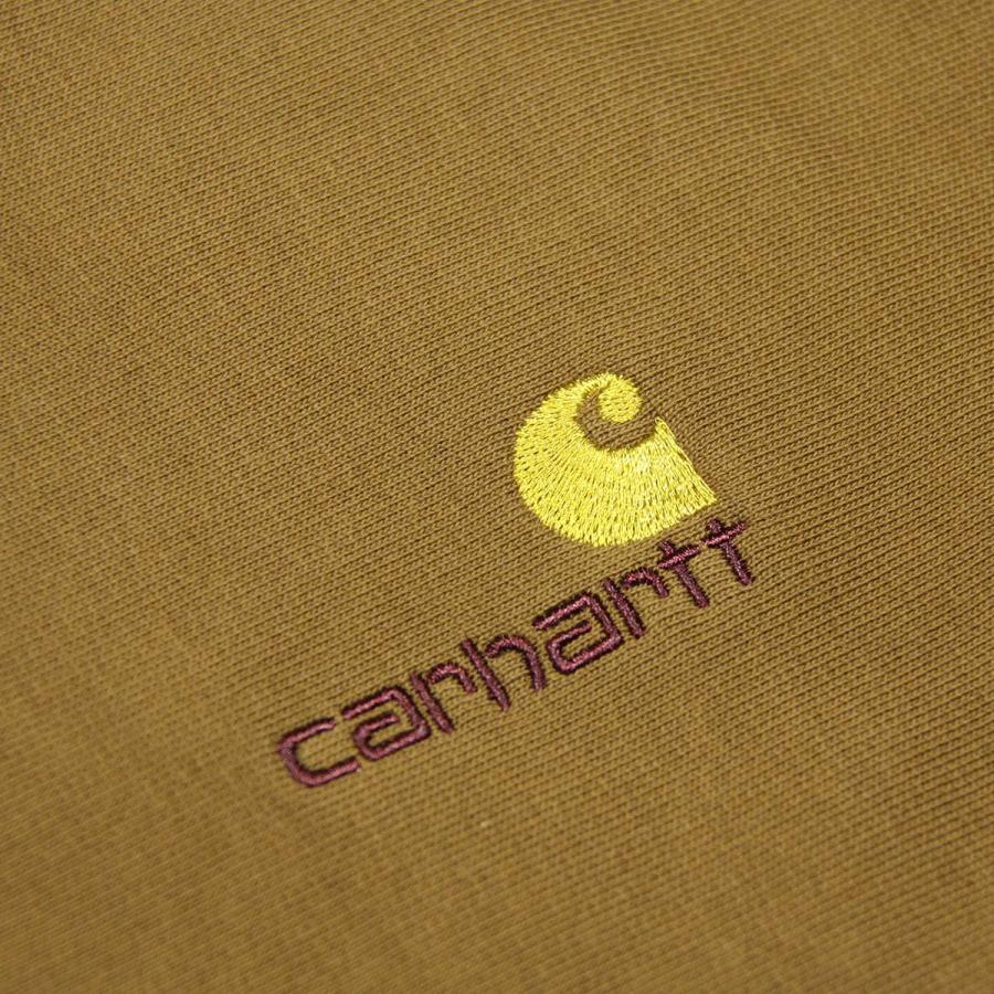 Carhartt 【ボーナスストア 誰でも+5% 9/27 0:00〜10/5 23:59】 カーハート トレーナー メンズ 正規販売店 CARHARTT WIP 無地 スウェット ワンポイントロゴ AMERICAN - 画像 (7)
