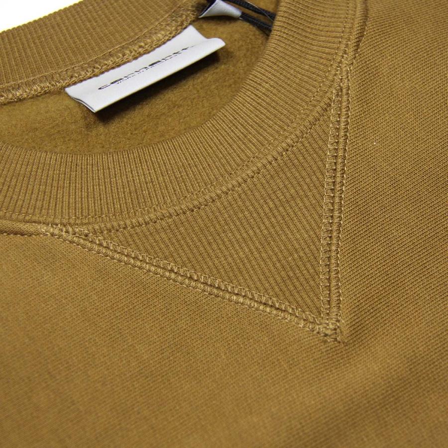 Carhartt 【ボーナスストア 誰でも+5% 9/27 0:00〜10/5 23:59】 カーハート トレーナー メンズ 正規販売店 CARHARTT WIP 無地 スウェット ワンポイントロゴ AMERICAN - 画像 (8)