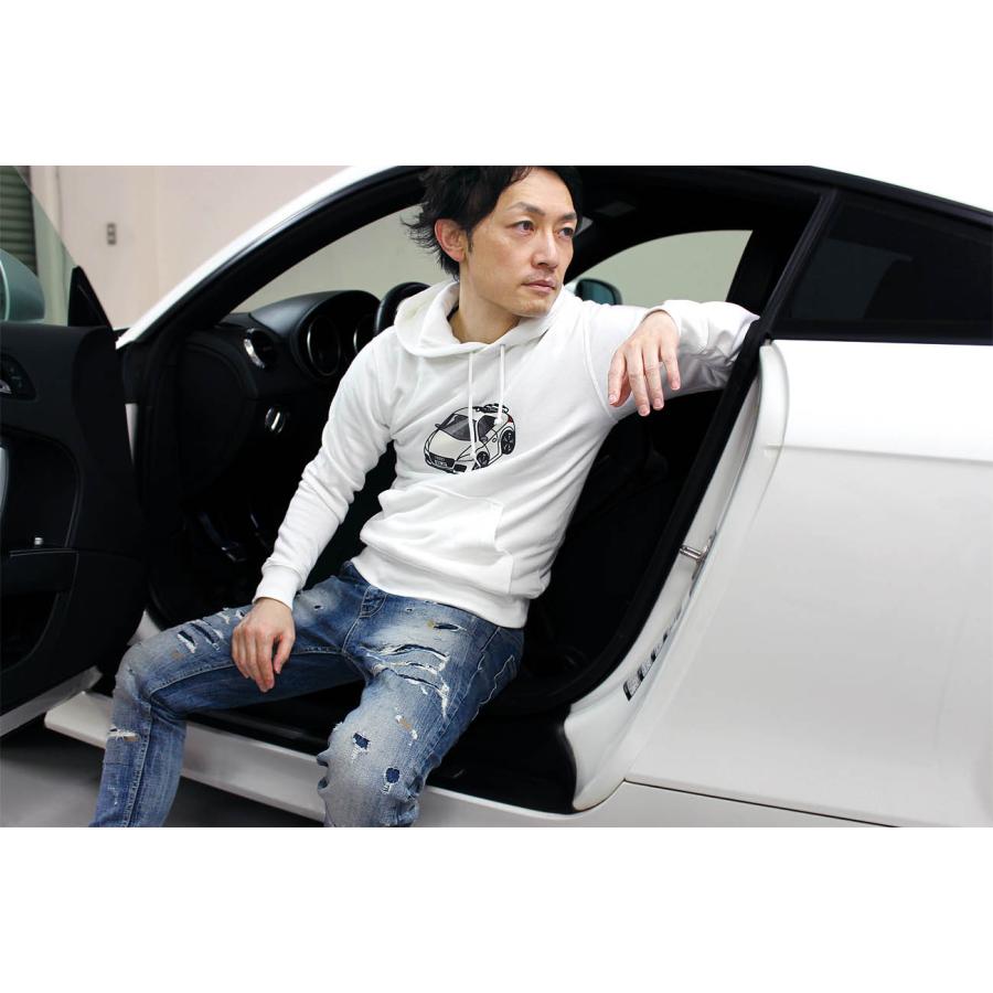 パーカー 車好き プレゼント 車 メンズ 誕生日 彼氏 男性 ヤリス クロス MXPB10/MXPJ10 ツートンホワイト 送料無料 - 画像 (6)