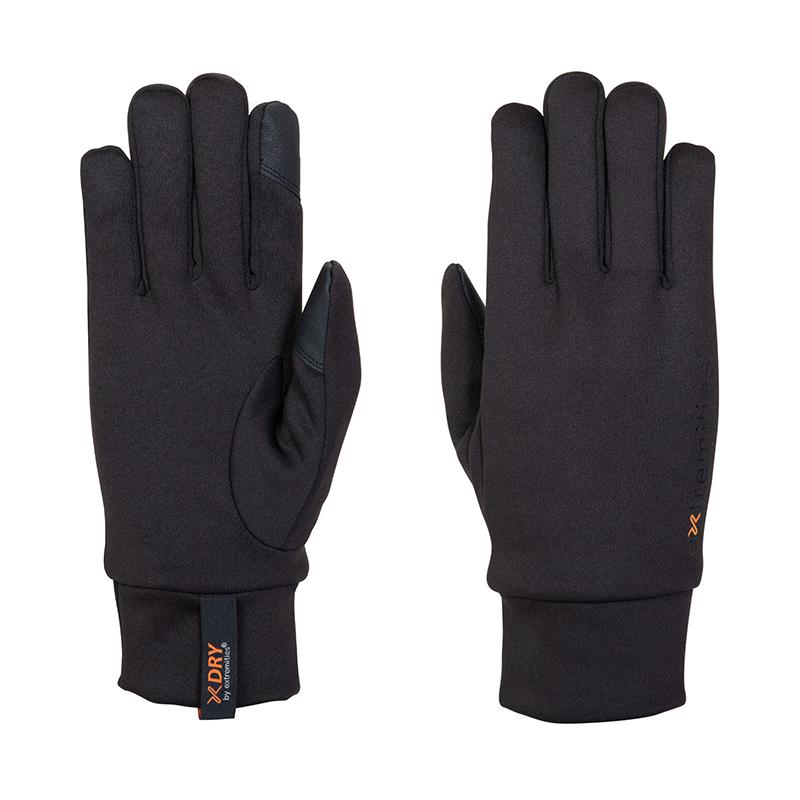 アウトドアグローブ extremities ウォータープルーフパワーライナー グローブ L ブラック