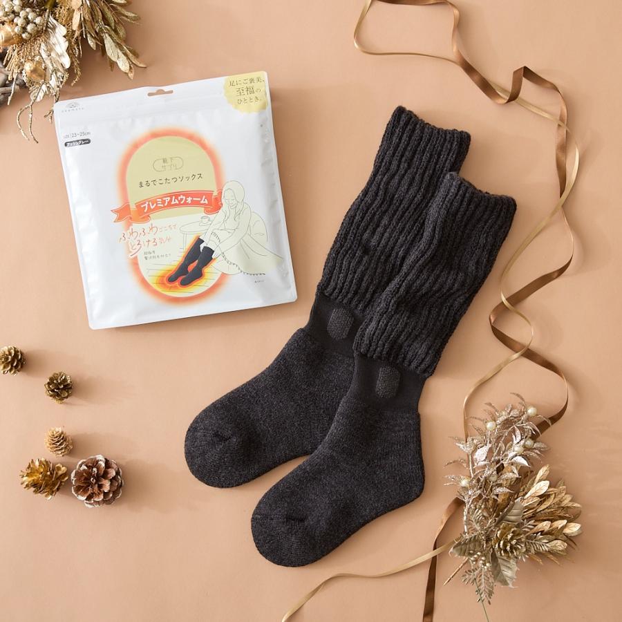 靴下サプリ 【送料無料】靴下の岡本公式 まるでこたつソックス プレミアムウォーム レディース あったか靴下 あったかグッズ 保温 足首の冷え 防寒 プレゼント - 画像 (9)
