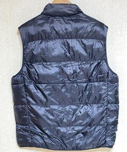 (^w^)b UNIQLO ユニクロ ウルトラライトダウンベスト チョッキ ジレ ハイネック ダークネイビー系 中衣 軽量 防寒 メンズ 男女兼用/Y9882FF