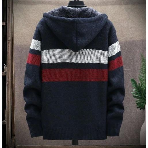 ジップ パーカー メンズ おしゃれ 秋 冬 裏起毛 前開き ブランド トップス 大きい サイズ 人気 春秋 長袖 スウェットパーカー - 画像 (3)