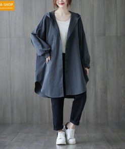 トレンチコート カーディガン チェスターコート ロング レディース 40代 羽織り カーデ チュニック 体型カバー 春 無地 長袖 大きいサイズ ゆったり 30代 50代