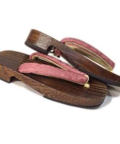 下駄 桐 3Lサイズ 27.5cm 特大 浴衣 織柄鼻緒 茶台 茶 女性 レディース 大人 焼桐 送料無料 テラコッタ ONLY zo-1051