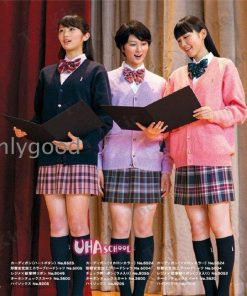 ニットカーディガン スクールカーディガン 女子 ニット 学生 長袖 無地 厚手 きれいめ 秋 春 ユニセックス 男女兼用 通勤 通学