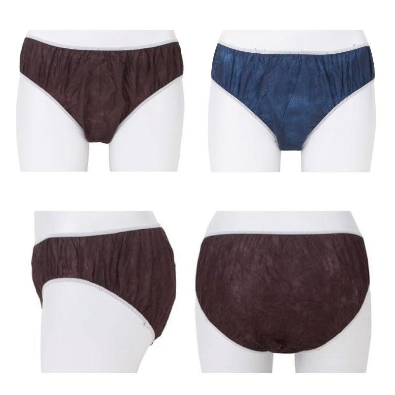 ■5枚組■ ペーパートランクス ネイビー フリーサイズ 紙ショーツ 紙パンツ ペーパーパンツ 使い捨てショーツ 使い捨てパンツ エステ 旅行 入院 介護 - 画像 (6)