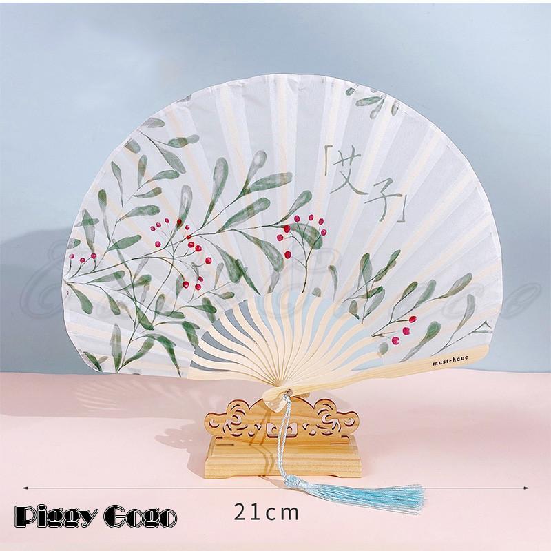 扇子 レディース うちわ 手持ち 折りたたみ フリンジ 飾り ダンス 観賞用 和装小物 ギフト 猛暑対策 女性用 夏物 21年夏新作 きれいめ おしゃれ - 画像 (5)